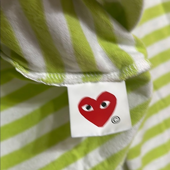 Comme des Garcons Green and Red Long Sleeve Tee - Picture 4 of 5